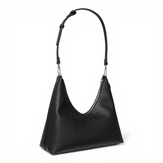 EMBLEM HW PEBBLE TOP ZIP HOBO