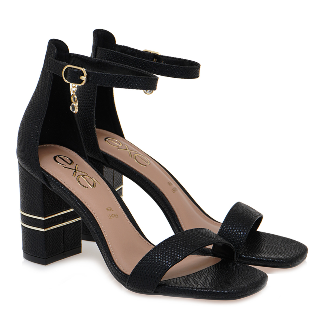 EXE HEELED SANDALS