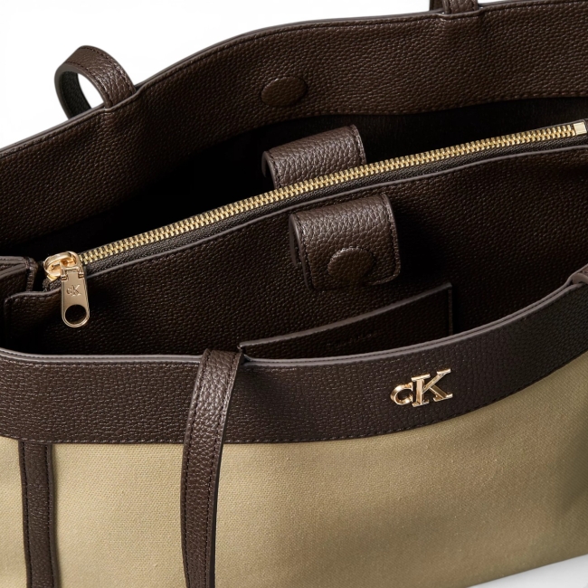 CK CANVAS MEDIUM TOTE