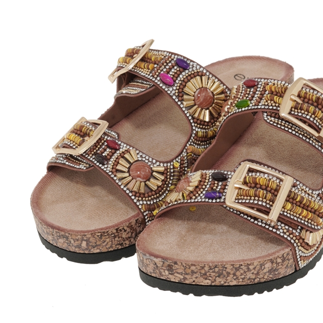 EXE FLAT SANDALS