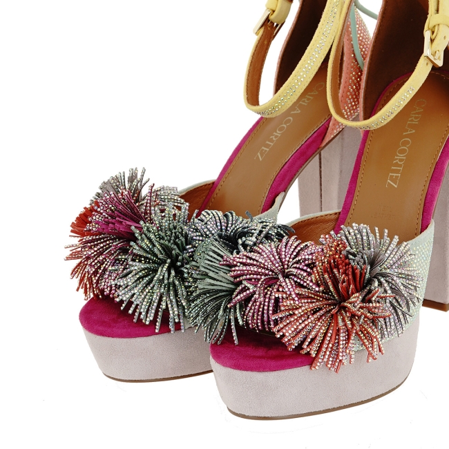 CARLA CORTEZ HEELED SANDALS