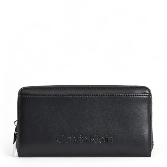 EMBOSSED LOGO LARGE ZIP AROUND