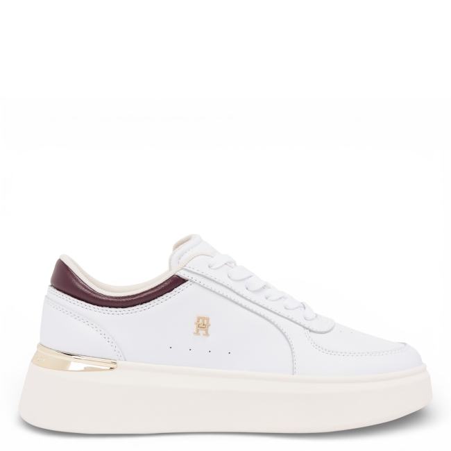 SHINY LEATHER PLATFORM SNEAKER