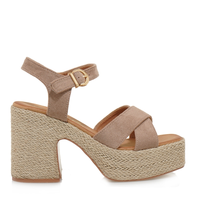 EXE HEELED SANDALS