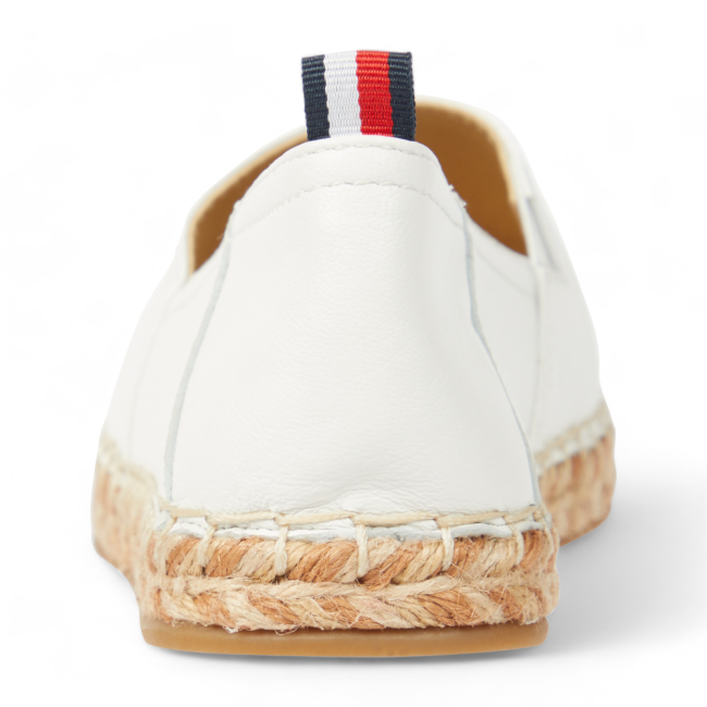 TH LEATHER FLAT ESPADRILLE