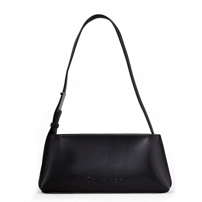 EMBOSSED LOGO SHOULDER BAG