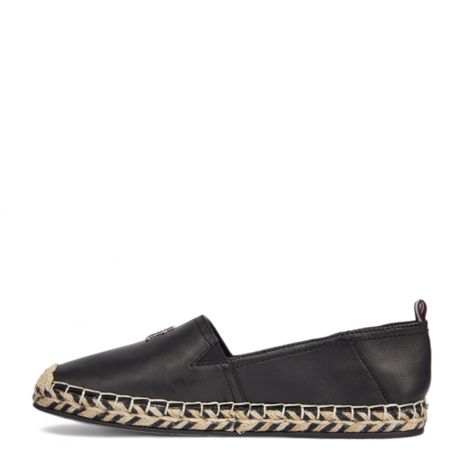 TH LEATHER FLAT ESPADRILLE