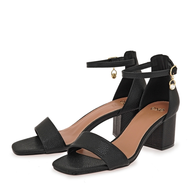 EXE HEELED SANDALS