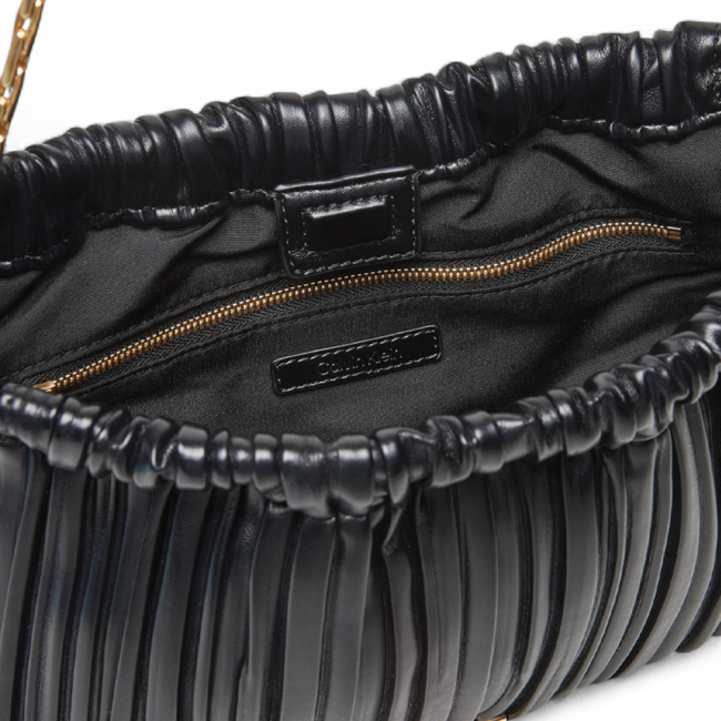 DRAWSTRING PLISSE CROSSBODY