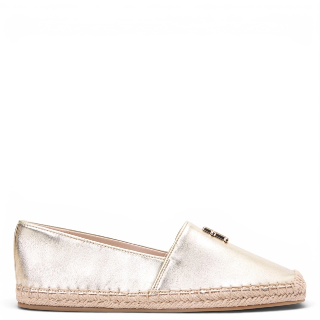 TH LOGO GOLD ESPADRILLE