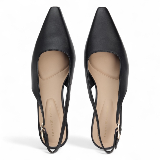 SQUARED TOE HIGH HEEL SLINGBAC