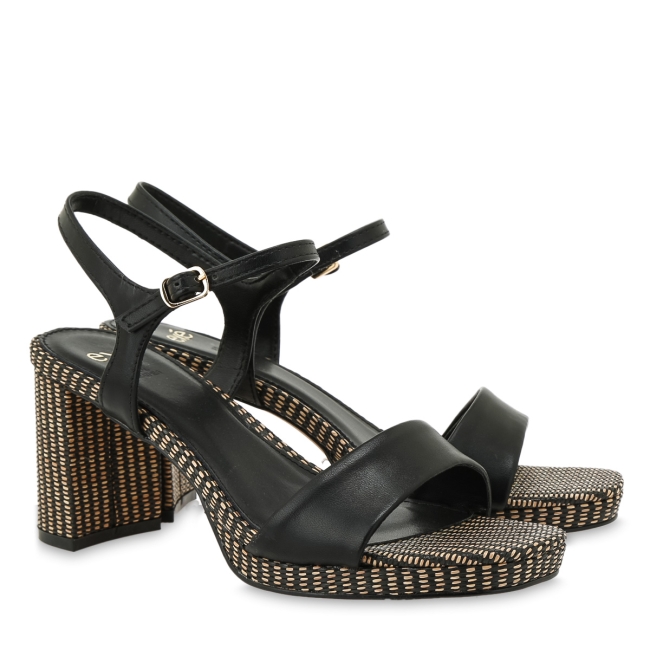 EXE HEELED SANDALS