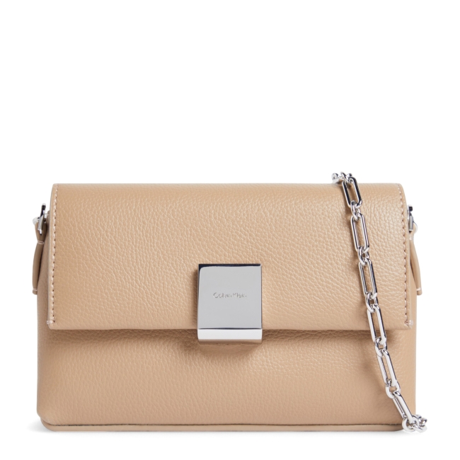 CK PLAQUE SM CROSSBODY W/CHAIN