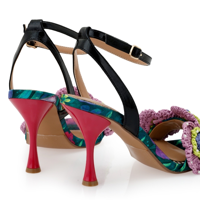 CARLA CORTEZ HEELED SANDALS