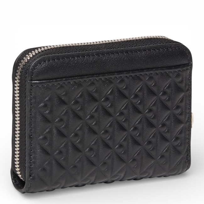 EMOSSED AOP MEDIUM ZIP AROUND