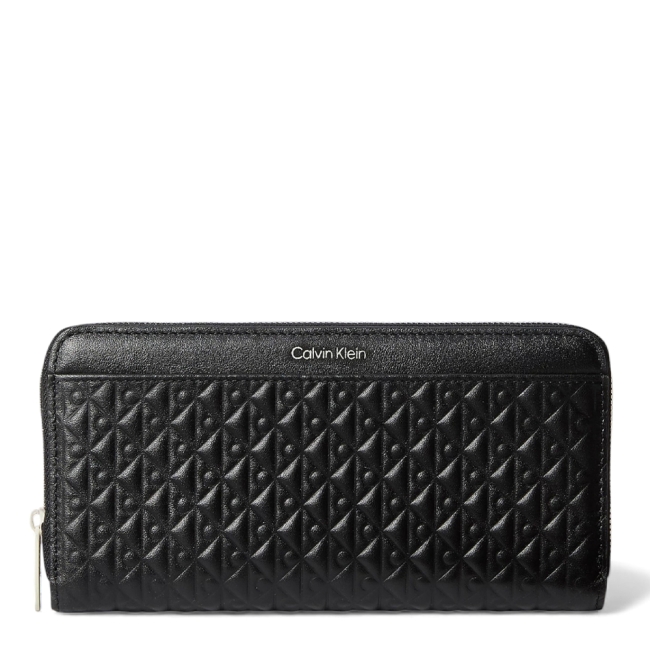 EMBOSSED AOP LONG ZIP AROUND