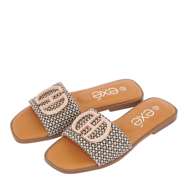 EXE FLAT SANDALS