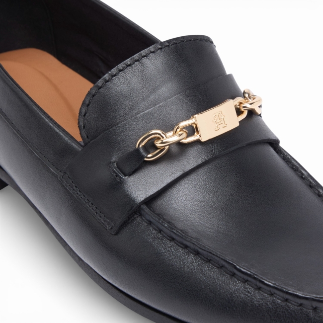TH CHAIN LEATHER LOAFER