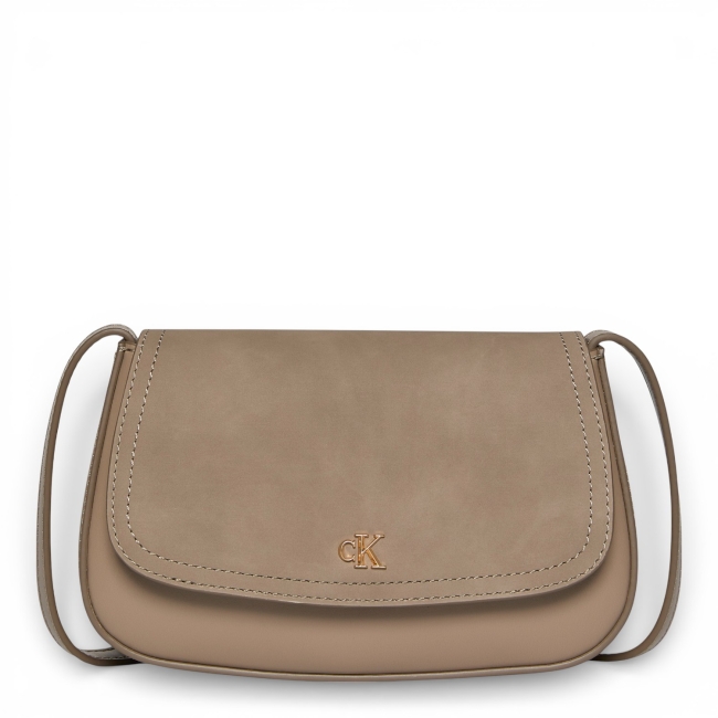 CK BRUSHED FLAP CAMERA BAG