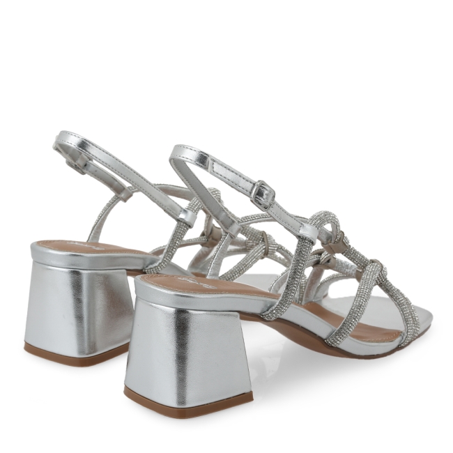 EXE HEELED SANDALS