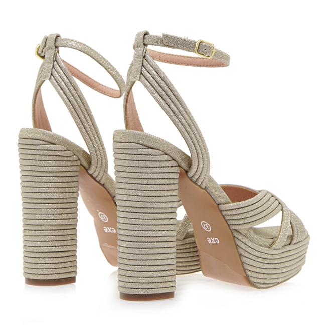 EXE HEELED SANDALS