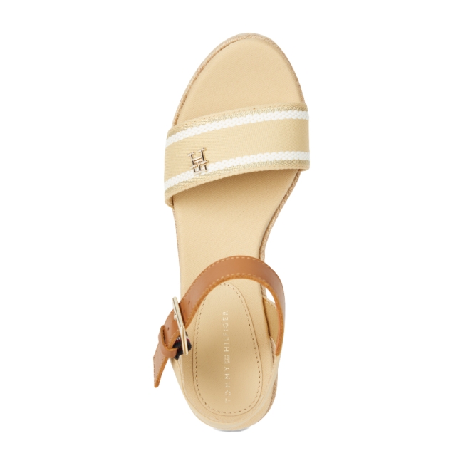 WEBBING WEDGE SANDAL