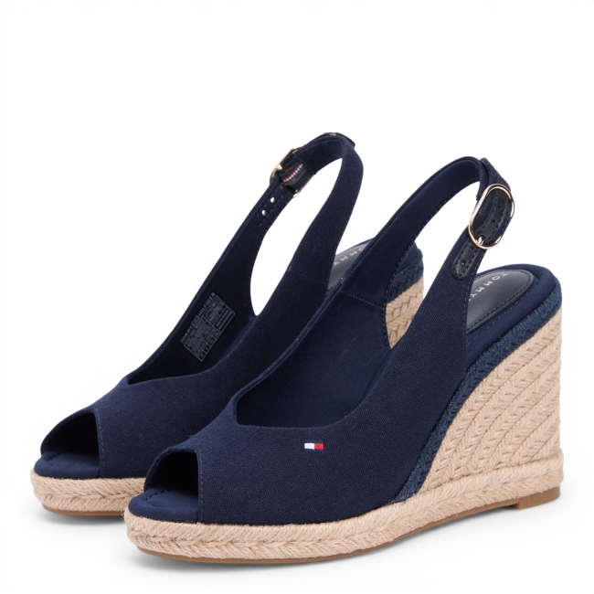 FLAG HIGH WEDGE ESPAD SLINGBAC