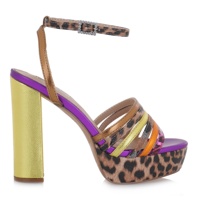 EXE HEELED SANDALS
