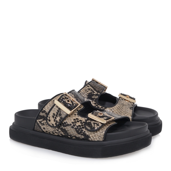 EXE FLAT SANDALS