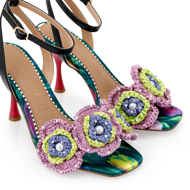 CARLA CORTEZ HEELED SANDALS