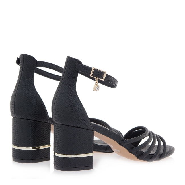 EXE HEELED SANDALS