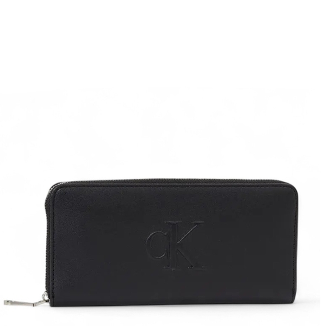 SCULPTED ZIP AROUND WALLET