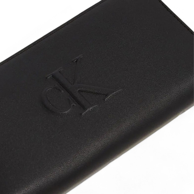 SCULPTED ZIP AROUND WALLET