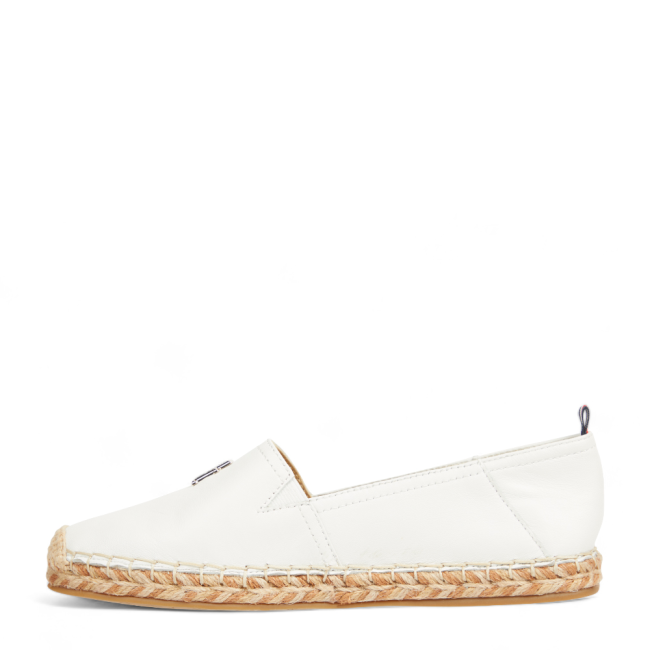 TH LEATHER FLAT ESPADRILLE