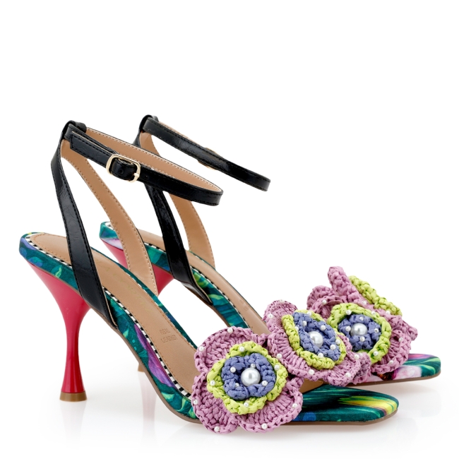 CARLA CORTEZ HEELED SANDALS