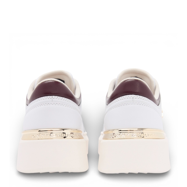 SHINY LEATHER PLATFORM SNEAKER