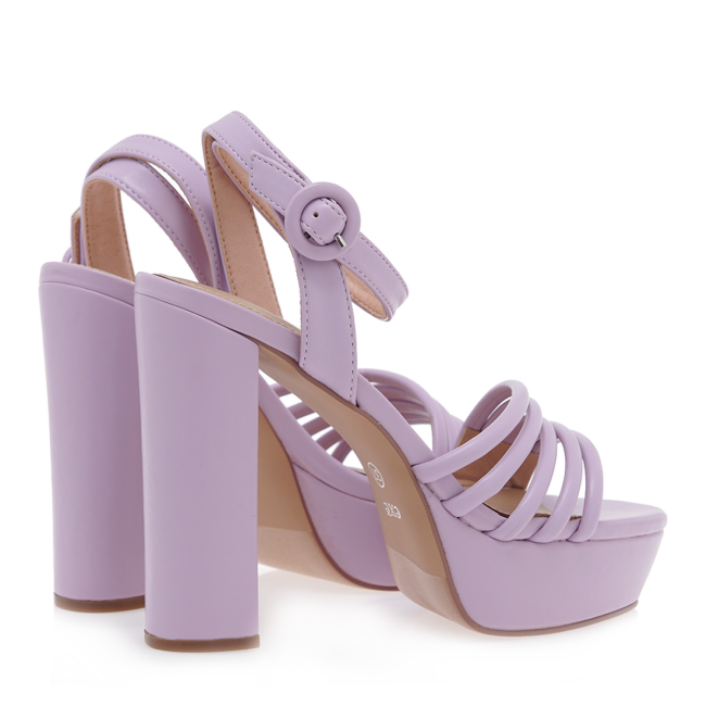 EXE HEELED SANDALS