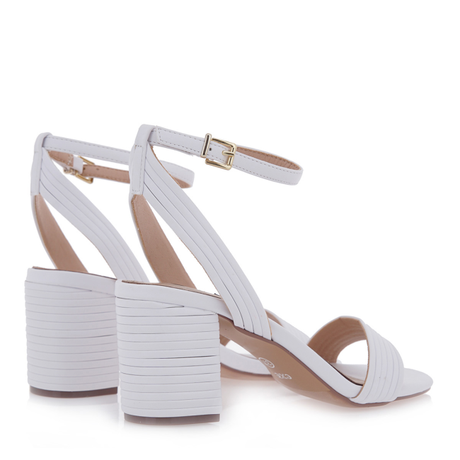 EXE HEELED SANDALS