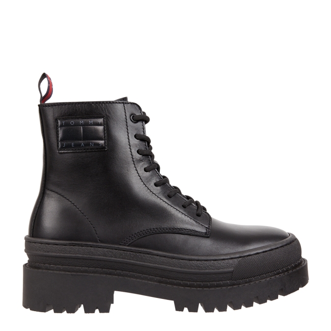 TJM LEATHER FOXING LACE UP