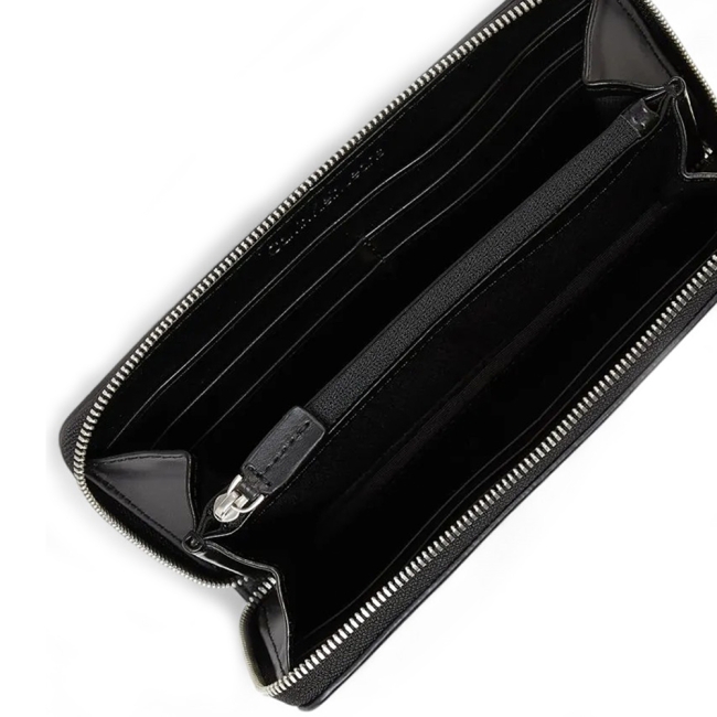 SCULPTED ZIP AROUND WALLET