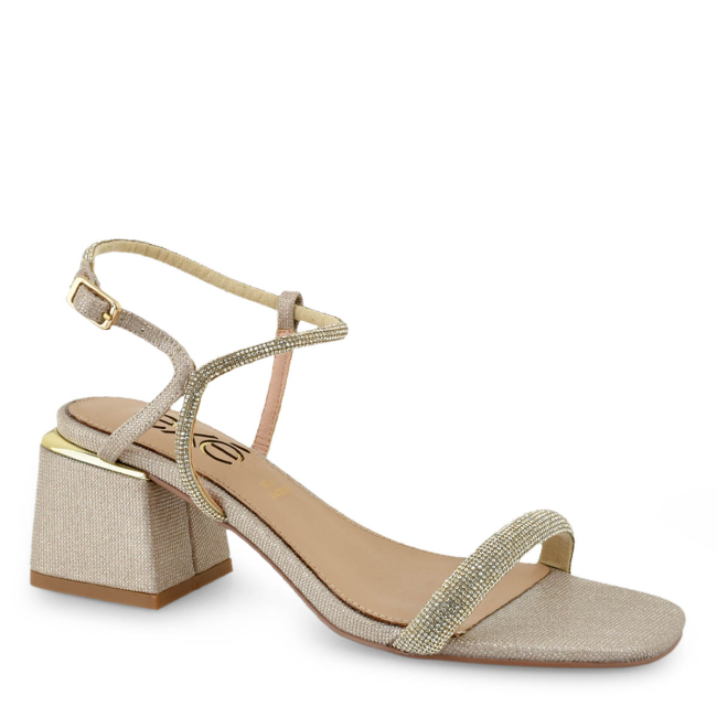 EXE HEELED SANDALS