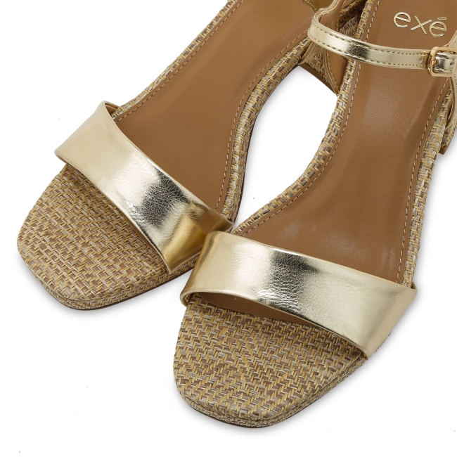 EXE HEELED SANDALS