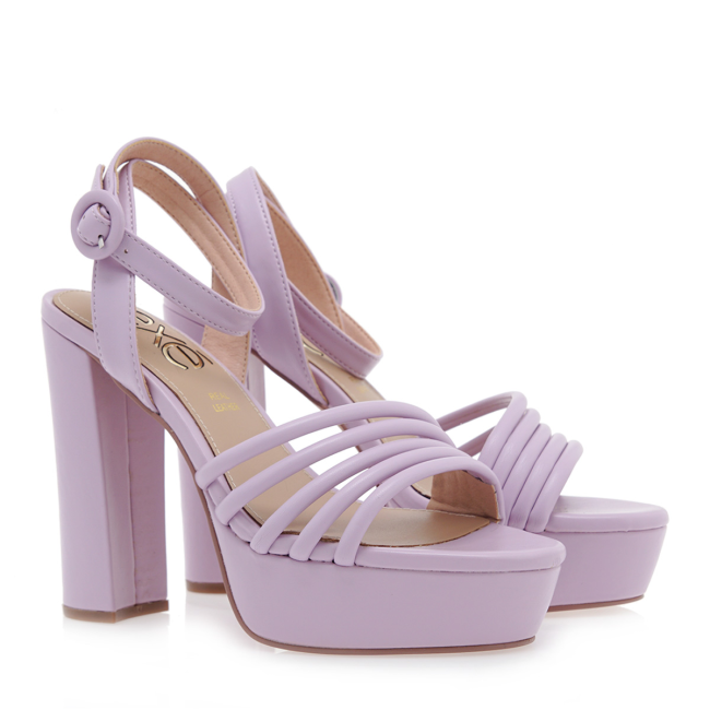 EXE HEELED SANDALS