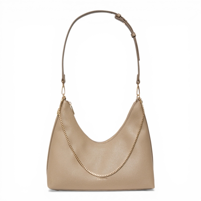 EMBLEM HW PEBBLE TOP ZIP HOBO