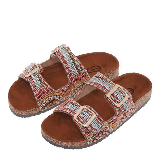EXE FLAT SANDALS