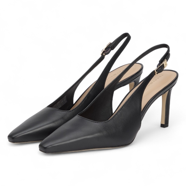 SQUARED TOE HIGH HEEL SLINGBAC
