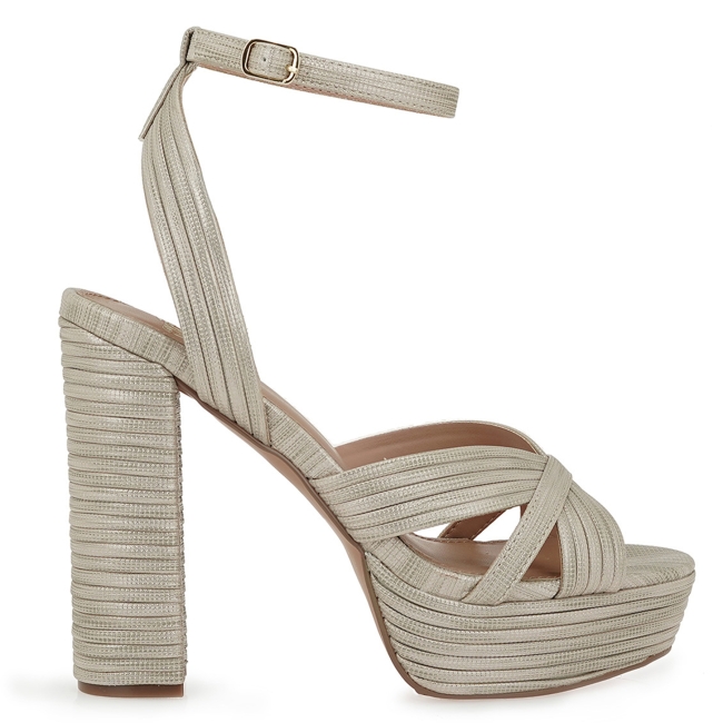 EXE HEELED SANDALS