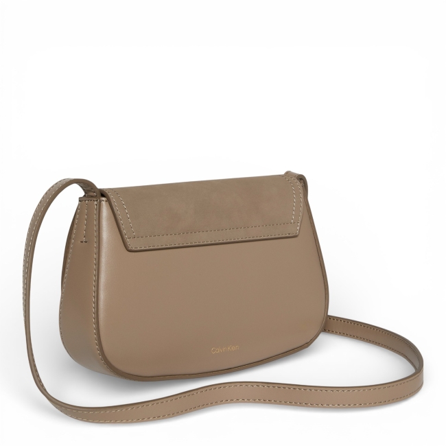 CK BRUSHED FLAP CAMERA BAG