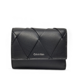 CK WOVEN SMALL TRIFOLD