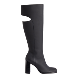 LONG HEEL ZIP BOOT CUT OUT EDG